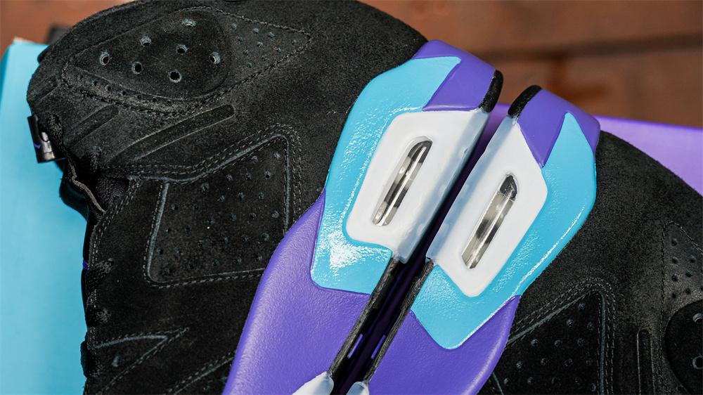 PK GOD Jordan Air Jordan 6 Aqua Black Purple RETAIL MATERIALS READY TO SHIP